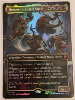 Heroes in a Half Shell (0006) (Borderless) Commander: Teenage Mutant Ninja... - Image 1