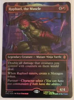 Raphael, the Muscle (0004) (Borderless) Commander: Teenage Mutant Ninja Turtles - Image 1