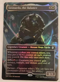 Leonardo, the Balance (0001) (Borderless) Commander: Teenage Mutant Ninja... - Image 1