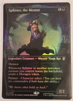 Splinter, the Mentor (0003) (Borderless) Commander: Teenage Mutant Ninja Turtles - Image 1