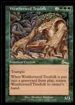 Weatherseed Treefolk LP Light Play Urza's Legacy MTG [6196] - Image 1