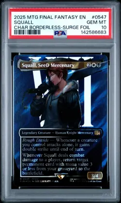 2025 MAGIC: THE GATHERING FINAL FANTASY #0547 SQUALL, SEED MERCENARY PSA 10 - Image 1