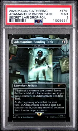 2024 MTG SECRET LAIR DROP FOIL #1741 ADAMANTIUM BONDING TANK PSA 9 - Image 1