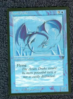 AZURE DRAKE uncommon 1994 LEGENDS Magic the Gathering Unplayed Near mint - Image 1