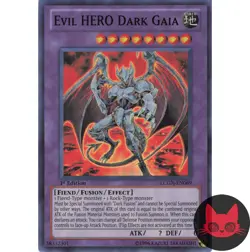 Yugioh Evil HERO Dark Gaia LCGX-EN069 Super Rare 1st Edition NM - Image 1