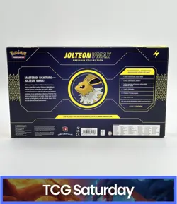 2022 POKEMON TCG JOLTEON VMAX PREMIUM COLLECTION BOX SEALED - Image 2