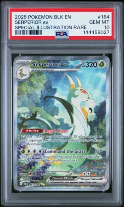 2025 POKEMON BLK EN-BLACK BOLT SPECIAL ILLUSTRATION RARE SERPERIOR EX PSA 10 - Image 1