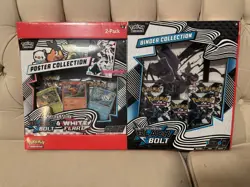 Pokemon Black Bolt White Flare Bundle Sam’s Club Poster Black Bolt Binder Sealed - Image 1