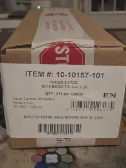 Pokemon TCG Scarlet & Violet Destined Rivals Booster 6 Box Case SEALED - Image 1