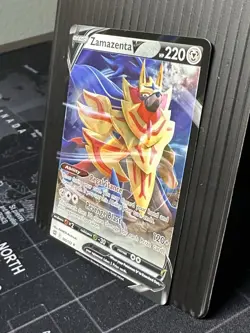 Zamazenta V 105/172 Swsh09: Brilliant Stars Ultra Rare Holo 220 HP Pokemon TCG - Image 2