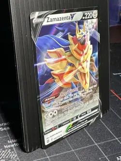 Zamazenta V 105/172 Swsh09: Brilliant Stars Ultra Rare Holo 220 HP Pokemon TCG - Image 3