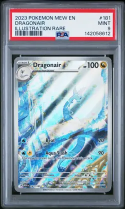 2023 POKEMON MEW EN-151 ILLUSTRATION RARE #181 DRAGONAIR PSA 9 - Image 1