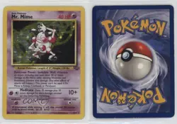 Mr Mime Holo Pokemon Jungle #6 1999 - Image 3