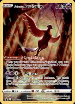 Galarian Articuno SWSH282 Promo SWSH Black Star Pokemon Lightly Played - Image 1
