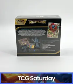2025 POKEMON MEGA EVOLUTION ELITE TRAINER BOX LUCARIO ART SEALED - Image 2