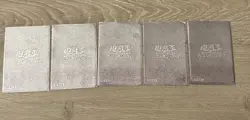 5 Original Yu-gi-oh Trading Card Sleeves Vtg Duelist Sleeves Japanese Silver - Image 1
