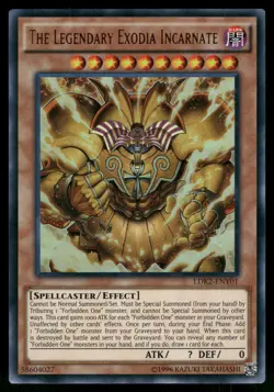 The Legendary Exodia Incarnate Ultra Rare Legendary Decks II LDK2-ENY01 NM - Image 1