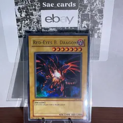 Yu-Gi-Oh Red-Eyes Black Dragon JMP-002 Shonen Jump Promo Limited Edition LP - Image 1
