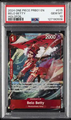 2024 ONE PIECE PREMIUM BOOSTER THE BEST- HOLOFOIL #015 BELO BETTY PSA 10 - Image 1