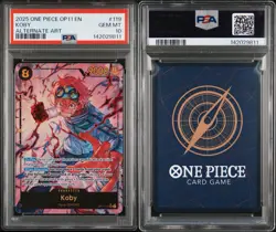 Koby Alternate Art One Piece Op11-A Fist Of Divine Speed 119 NM PSA 10 - Image 3