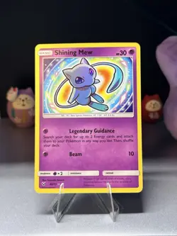 Pokemon TCG Shining Mew Holo Rare Card 40/73 Shining Legends - NM - Image 1