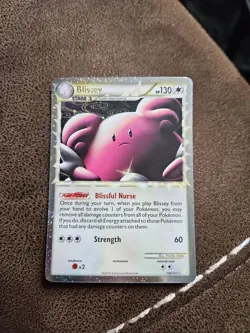 Blissey 106/123 HeartGold SoulSilver Prime Ultra Rare Pokemon Card TCG Near Mint - Image 1