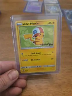 Ash's Pikachu SM112 "I Choose You" Black Star Movie Promo Pokemon Card - Image 3