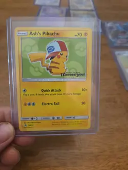 Ash's Pikachu SM112 "I Choose You" Black Star Movie Promo Pokemon Card - Image 4