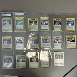 17 CARD Vintage Pokemon Trainer Lot - Misty Sabrina Team Rocket + More! - Image 1