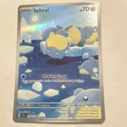 Pokemon Spheal Holo Card SVP 199/191 2024 70 HP Aqua Type TCG - Image 2