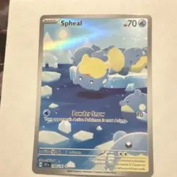 Pokemon Spheal Holo Card SVP 199/191 2024 70 HP Aqua Type TCG - Image 3