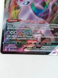 Espeon Vmax 65/203 Evolving Skies Holo Rare Pokemon Card 2021 - Image 3