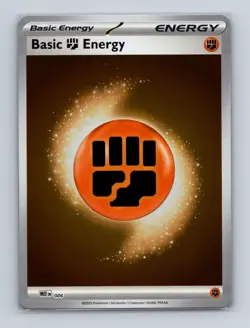 Basic Fighting Energy 006 2026 Pokemon Mega Evolution Holo Card NM+ - Image 1