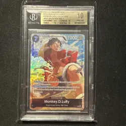 BGS 10 Monkey. D. Luffy Promo #0-075 Premium Card Collection 3 - Image 1