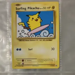 Pokemon Surfing Pikachu 111/108 Evolutions Secret Rare 50HP Basic Regular Card - Image 1