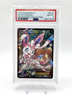 PSA 8 Sylveon EX RC32/RC32 Generations Radiant Collection Pokemon Card - Image 1