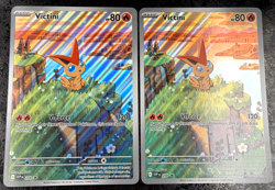 POKEMON VICTINI BASIC JUMBO CARD HP 80 208 HOLO (SET OF 2) - Image 1