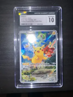 CGC 10 PIKACHU SVP027 BLACK STAR PROMO Pokemon Card - Image 1