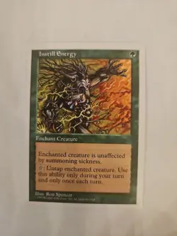 Mtg 5th Edition Instill Energy (Never Played) - Image 1