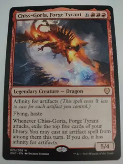Chiss-Goria, Forge Tyrant NM Commander: Phyrexia: All Will Be One Haste Affinity - Image 1