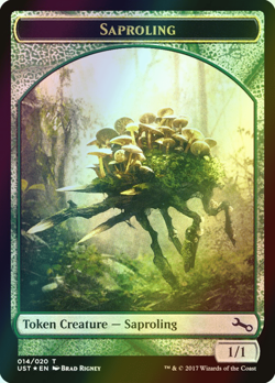MTG Saproling // Saproling Foil ** Unstable Tokens ** English (NM) - Image 1