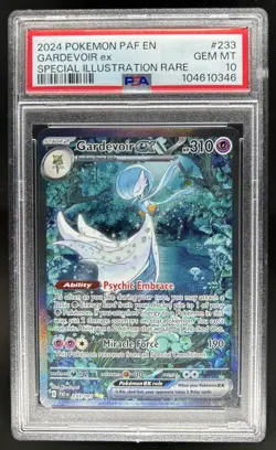 2024 Pokemon Paldean Fates Gardevoir ex #233/091 PSA 10 GEM MINT - Image 1