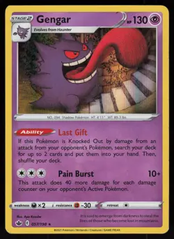 Gengar 057/198 Rare Chilling Reign Holo Pokemon - Image 1