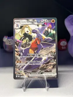 NM Cynthia’s Garchomp ex 232/182 Destined Rivals SIR Holo Pokemon Card - Image 1