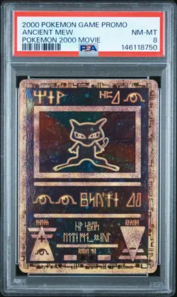 2000 POKEMON GAME MOVIE POKEMON 2000 MOVIE ANCIENT MEW PSA 8 - Image 1