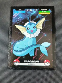 Pokemon 2024 Crealaser Database Set Peru Vaporeon 134 US Seller - Image 1