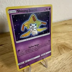 Shining Jirachi - 42/73 - Pokemon Shining Legends Sun & Moon Ultra Rare Card NM - Image 1
