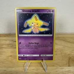 Shining Jirachi - 42/73 - Pokemon Shining Legends Sun & Moon Ultra Rare Card NM - Image 2
