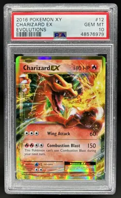 2016 Pokemon XY Evolutions Charizard Holo #12/108 PSA 10 GEM MINT - Image 1