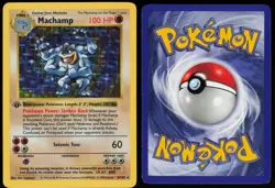 Machamp 8/102 Shadowless Holo Rare Base Set 1st Edition Holo Pokemon - Image 3